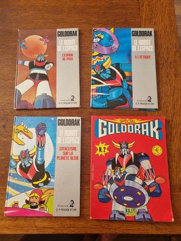 Goldorak - 3x C + B - 4 Album - Eerste druk - 1978/1979, Nieuw