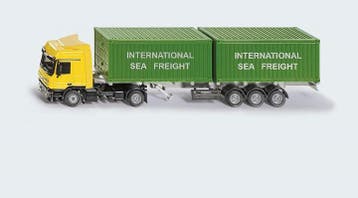 Siku Vrachtwagen met container 1:50 (Siku Speelgoed), Ophalen of Verzenden, Nieuw