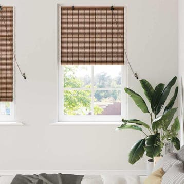vidaXL Rolgordijn Bruin 80 x 220 cm Bamboe, Verzenden, Nieuw, Bruin