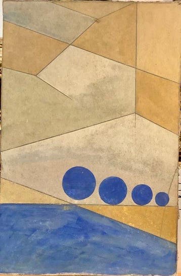 Charles Bert (American 1873-?) - Abstract composition III, Antiek en Kunst, Kunst | Schilderijen | Klassiek
