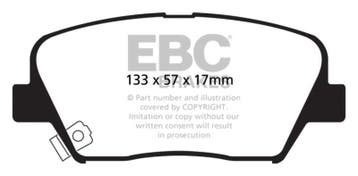 EBC 12+ Hyundai Azera 3.3 Yellowstuff Front Brake Pads, Ophalen of Verzenden, Nieuw