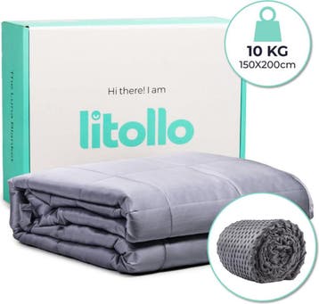 2dekans | Litollo Verzwaringsdeken 10 kg Met Zachte, Ophalen of Verzenden, Zo goed als nieuw