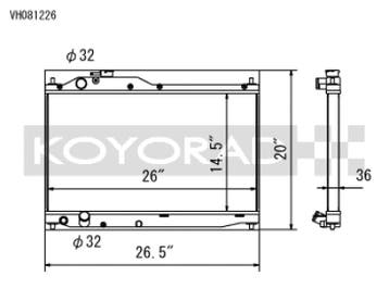 Koyo 00-09 Honda S2000 2.0/2.2L (MT) Radiator, Ophalen of Verzenden, Nieuw