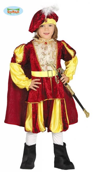 Rode prins kostuum kind, Kleding | Heren, Ophalen of Verzenden, Nieuw