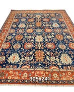 Groot Perzisch Tapijt Kazak 303x241 wollen vloerkleed, Ophalen of Verzenden, 200 cm of meer, Rechthoekig, Nieuw