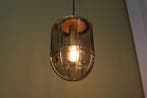 Vintage Peill &amp; Putzler hanglamp - rookglas | 00748, Huis en Inrichting, Zo goed als nieuw, Glas, Mid century 