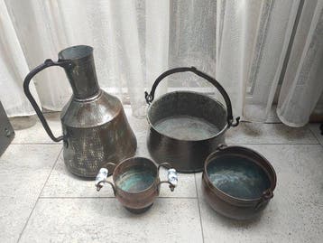 Pan (4) - Koper - Roodkoperen pot - ketel