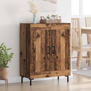 vidaXL Dressoir Oud Hout 69,5 x 34 x 90 cm Gemonteerd hout, Verzenden, Nieuw, Overige houtsoorten, Minder dan 50 cm