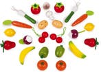 Janod In De Keuken 24 Stuks Groenten En Fruit In Mand -, Ophalen of Verzenden, Zo goed als nieuw