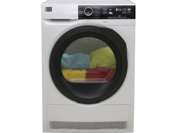 John Lewis JLTDDH25 - Warmtepompdroger - 9 kg - 66 dB -, Witgoed en Apparatuur, Wasdrogers, Zo goed als nieuw, Voorlader, 85 tot 90 cm