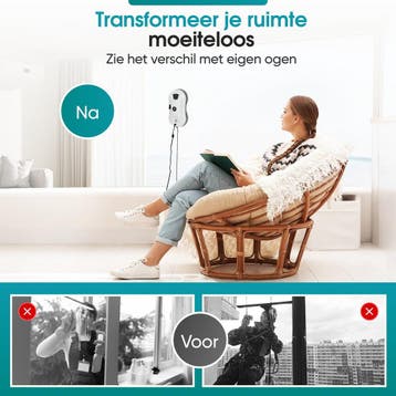 TibaGoods Robot Ruitenreiniger - Ramenwasser - Robot -, Huis en Inrichting, Ophalen of Verzenden