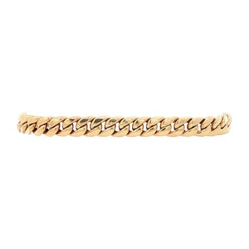 Gouden gourmet armband 20 cm 14 karaat, Verzenden, Zo goed als nieuw, Goud