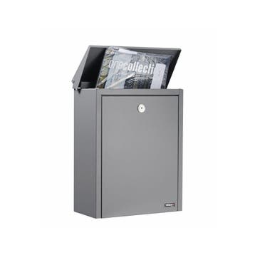 Allux 200 wandbrievenbus staal - basaltgrijs, Verzenden, Nieuw