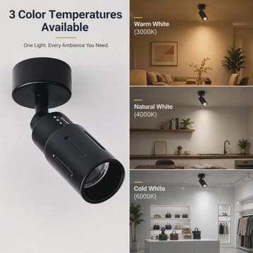 Verstelbare Zoom LED Spot 9W - COB Track Light met Instelbar, Huis en Inrichting, Verzenden, Nieuw