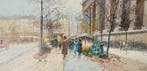 Walter Sita (XX) - Fleuristes devant la Madeleine