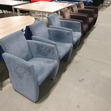 Set 6x verrijdbare  Saluto fauteuils - 2 kleuren, Ophalen of Verzenden, Nieuw