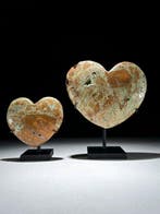 Geen minimumprijs - Prachtig paar groene smithsoniet.