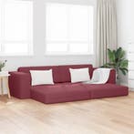 vidaXL Slaapbank Wijnrood 245 x 78 x 77 cm Stof, Verzenden, Nieuw, Stof, Minder dan 150 cm