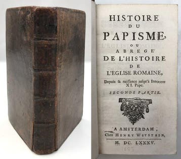 Johann Heinrich Heidegger - Histoire Du Papisme, ou Abrégé, Antiek en Kunst