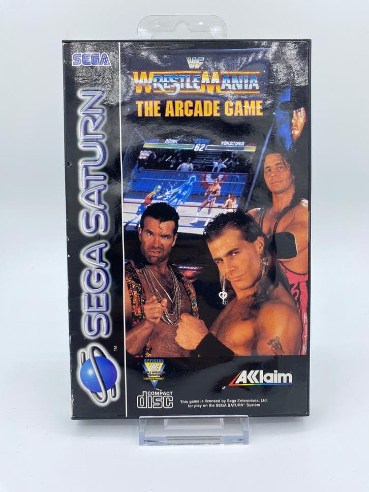 *USED* WrestleMania The arcade game / Sega Saturn, Spelcomputers en Games, Games | Sega, Gebruikt, Verzenden