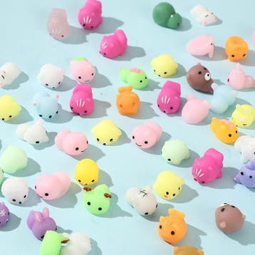 50 Stuks Mochi Squishies Kawaii Dieren 3-5 cm, Verzenden, Nieuw