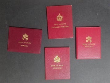 Vaticaan. 500 Lire 1958, 1963, 1978 e sett 1978 (4 argenti)