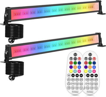 LED Disco Wandlampen Set | IP66 | Laatste Stuk!, Ophalen of Verzenden, Gebruikt, Overige materialen