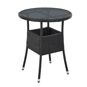 Polyrotan Tuintafel / Bijzettafel / Balkontafel Yoro - Rond, Verzenden, Nieuw