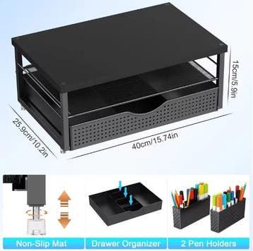 Monitor Standaard met Lade en Pennenhouders Bureau Organizer, Verzenden, Nieuw