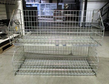 Stapelmand, Draadmanden, Rek, Display, Stelling, B130 x D50, Gebruikt
