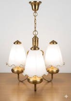 Plafondlamp - Opaline glas, Antiek en Kunst
