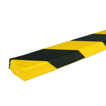 PRS stootrand vlakprofiel model 43 – geel  -  zwart – 1, Verzenden