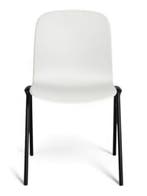 Steelcase Cavatina stoel, 4-poot, zwart-grijs, Huis en Inrichting, Stoelen, Ophalen of Verzenden, Gebruikt, Grijs