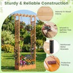 LIVSK Verhoogde Plantenbak van Vurenhout - Latwerk - Hangend, Verzenden, Nieuw