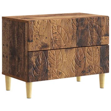 vidaXL Nachtkastje Oud hout 62 x 34,5 x 48 cm Bewerkt hout, Minder dan 45 cm, Verzenden, Nieuw, Minder dan 55 cm