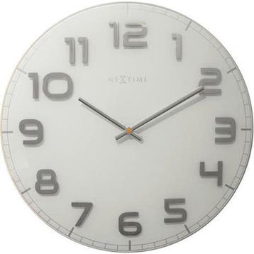 NeXtime klok 3105wi Classy Large, +á50 cm, Wall, Verzenden, Zo goed als nieuw