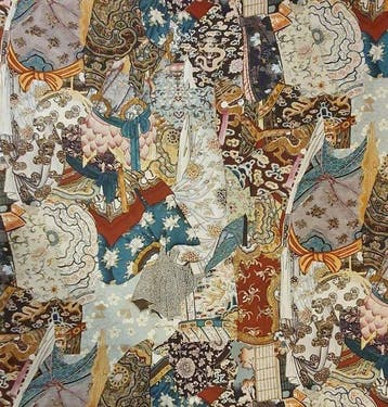 Exclusieve Oosterse stof van zwaar gekamd katoen-200x280 cm-