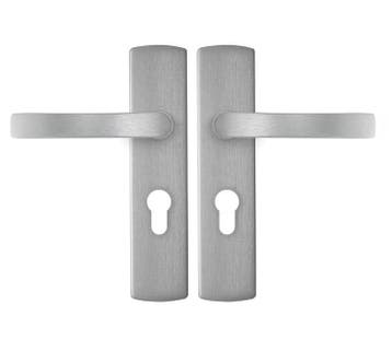 AXA curve klik schild PC55 met deurklink blok aluminium F1, Verzenden, Nieuw