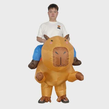 Opblaasbaar Capybara Kostuum voor Volwassenen - Uniek Draagb, Verzenden, Nieuw