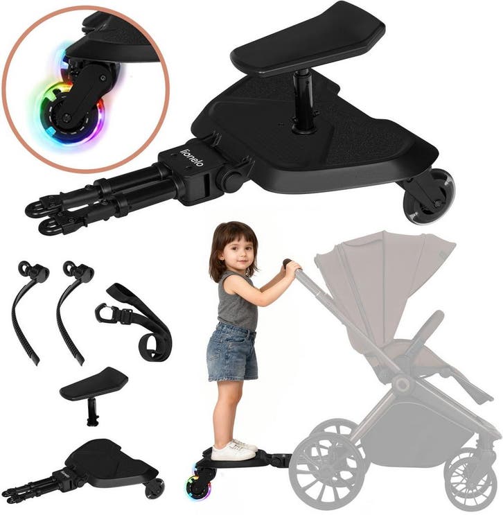 Lionelo Buggy Board Meerijdplankje - Tot 25 kg - 2-5 jaar, Kinderen en Baby's, Buggy's, Verzenden