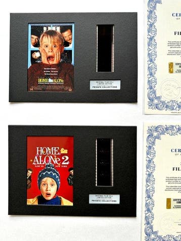 Home Alone – Rare Set of 2 Mounted 35mm Film Cells –, Nieuw