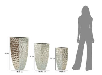 VAASHOUDER ARGY SET 3 STUKS CM Ø, Huis en Inrichting, Woonaccessoires | Vazen, Ophalen of Verzenden, Nieuw