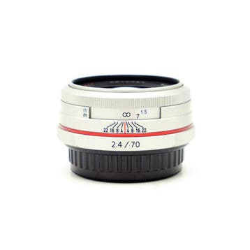 Pentax 70mm F2.4 HD DA Zilver K-Mount Objectief (Occasion), Audio, Tv en Foto, Fotografie | Lenzen en Objectieven, Ophalen of Verzenden