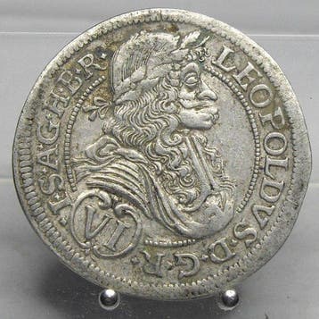 Oostenrijk. Leopold I. 6 Kreuzer 1688 IAN, Graz (Zonder