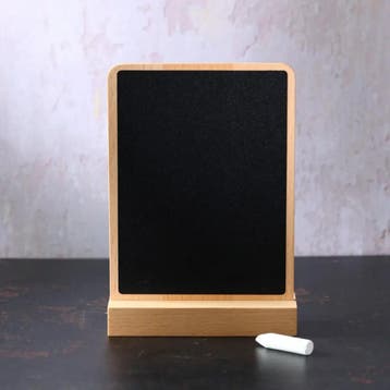 HOCHO Beuken standaard met A5 krijtbord 225 x 170 mm en h..., Ophalen of Verzenden, Nieuw