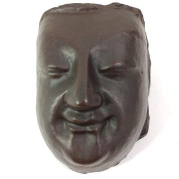 Gietijzeren boeddhistische masker (Butsumen) - ijzer -, Antiek en Kunst