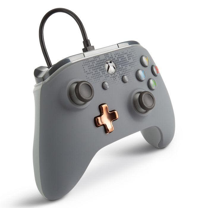 Xbox Series / Xbox One Wired Controller Grey PowerA, Spelcomputers en Games, Spelcomputers | Xbox One, Zo goed als nieuw, Ophalen of Verzenden