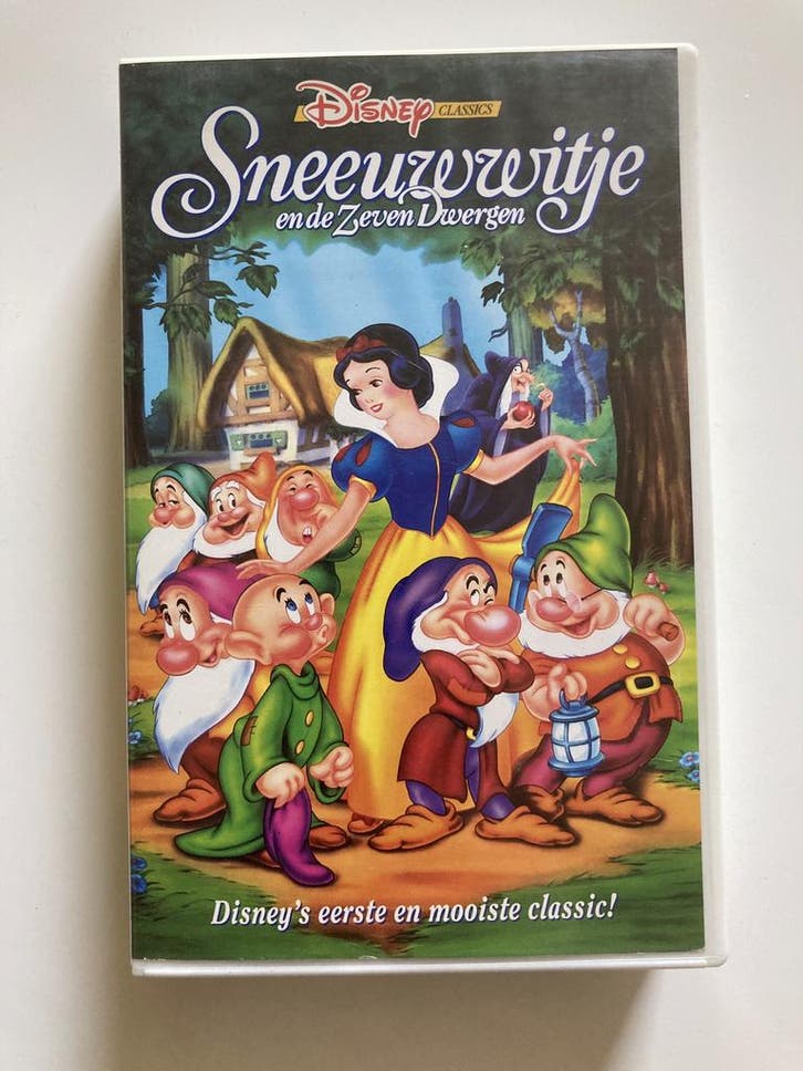 SNEEUWWITJE EN DE ZEVEN DWERGEN (VHS), Cd's en Dvd's, VHS | Film, Gebruikt, Verzenden