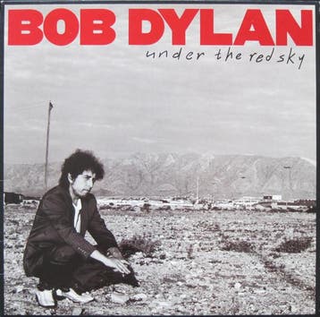 Bob Dylan - Under The Red Sky (LP, 1990), Ophalen of Verzenden, Gebruikt