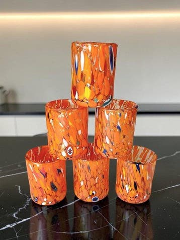 MurArt - Drinkset (6) - Glas - Murrine Millefiori